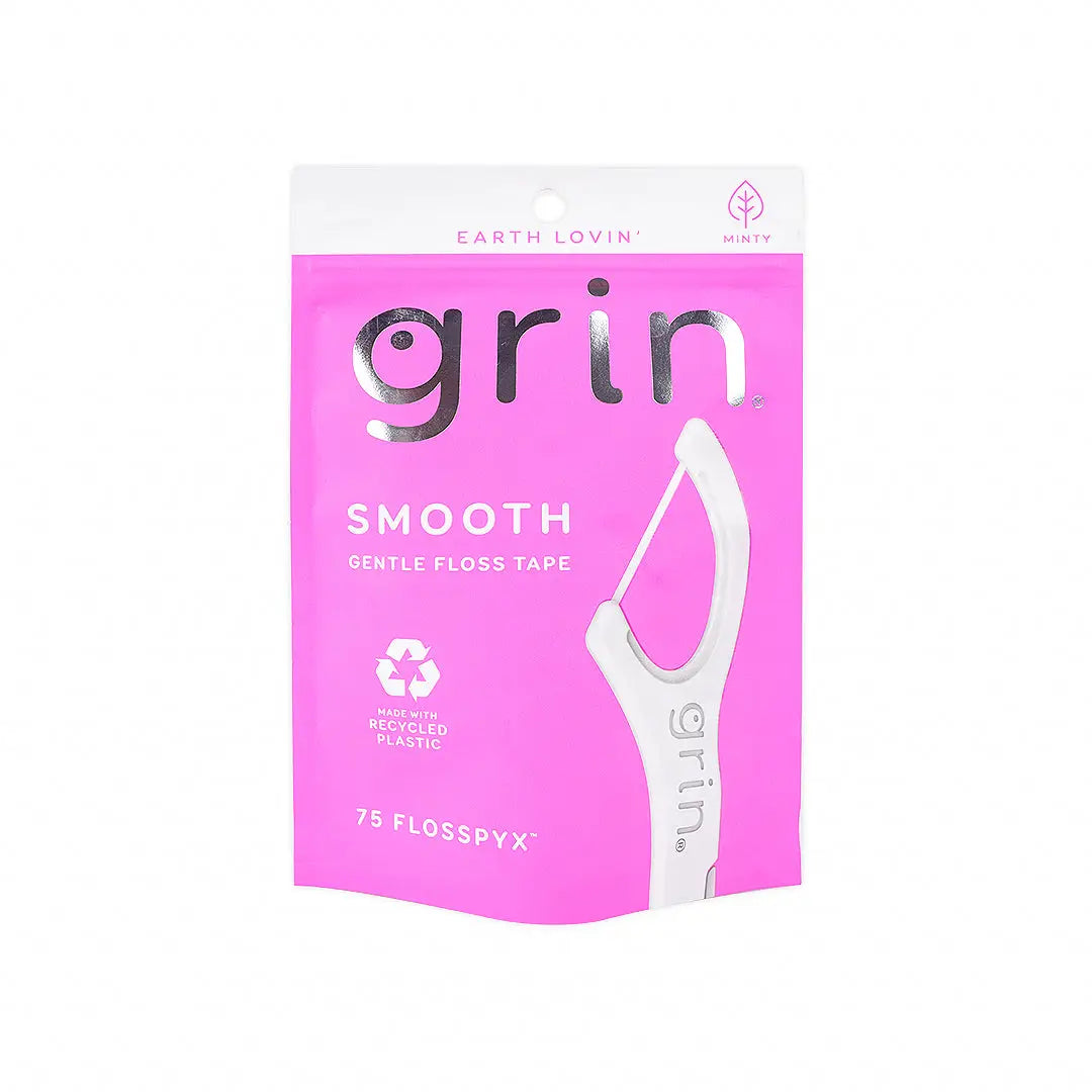 Grin Smooth Floss Pic Pink 75pcs