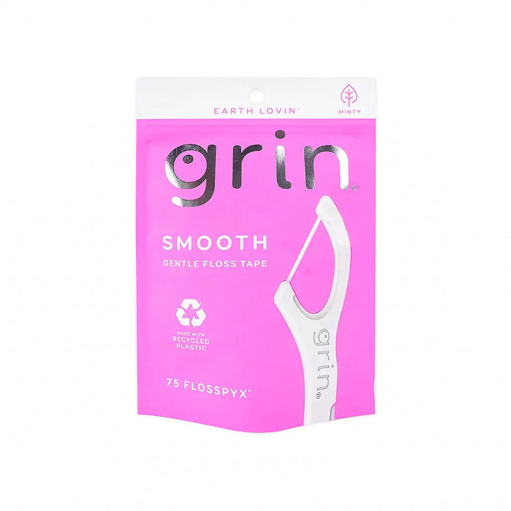 Grin Smooth Floss Pic Pink 75pcs