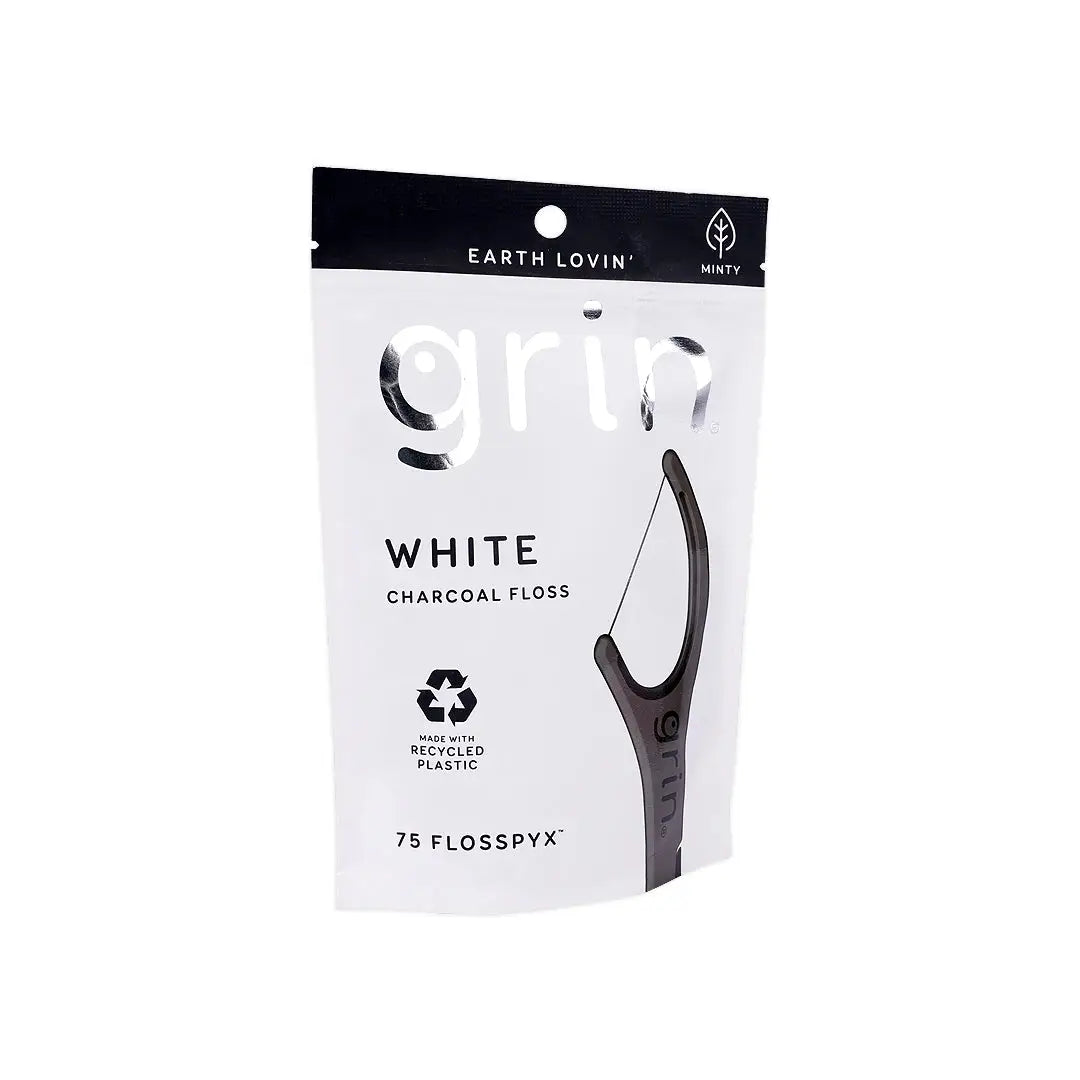 Grin White Floss Pic White 75pcs