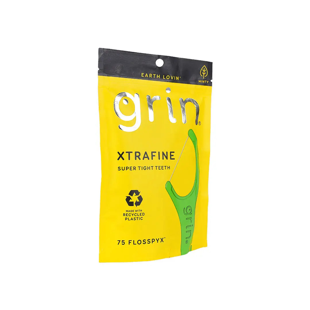Grin Xtrafine Floss Pic Yellow 75pcs-3993