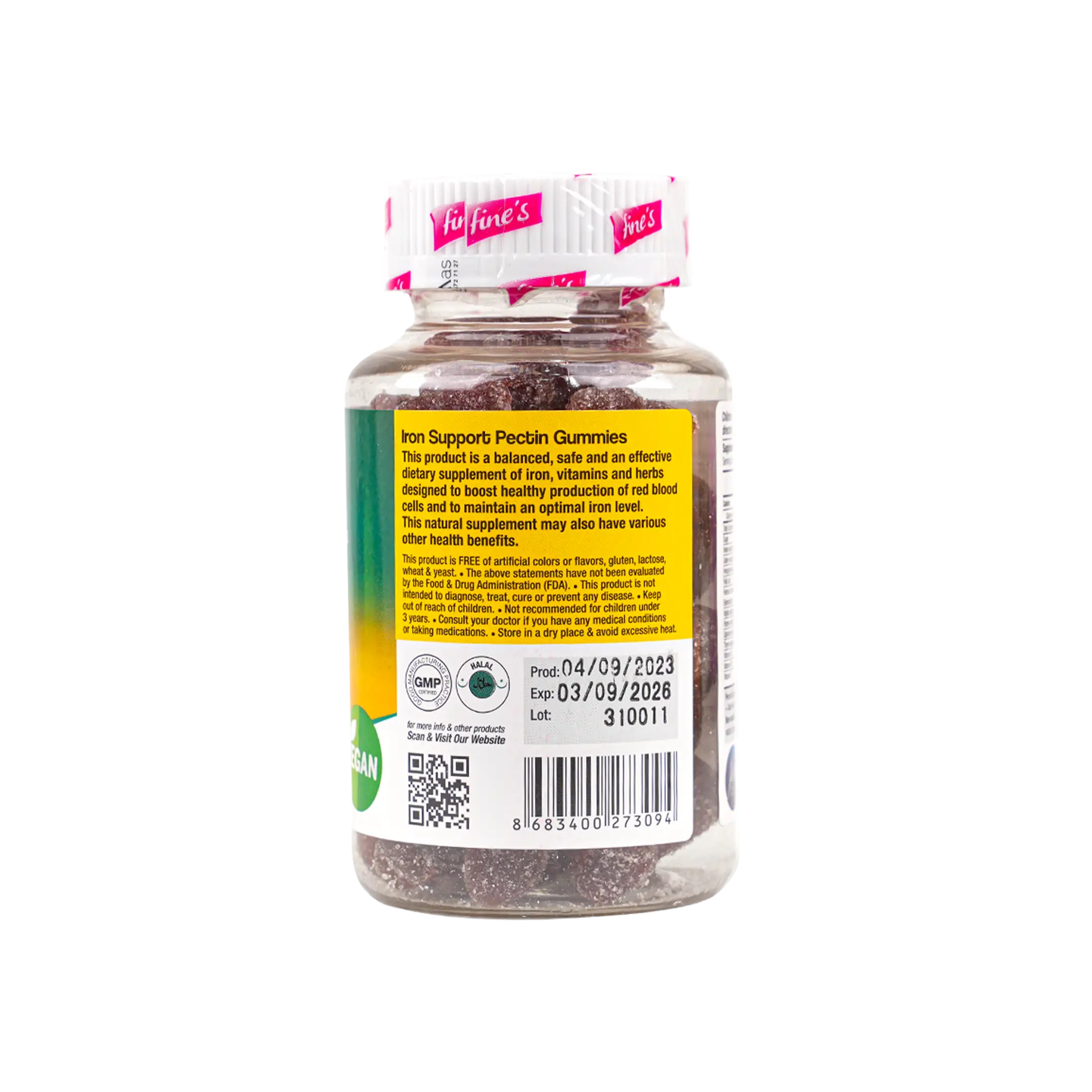 Fine’s Children Fe + Iron Support 60gummies