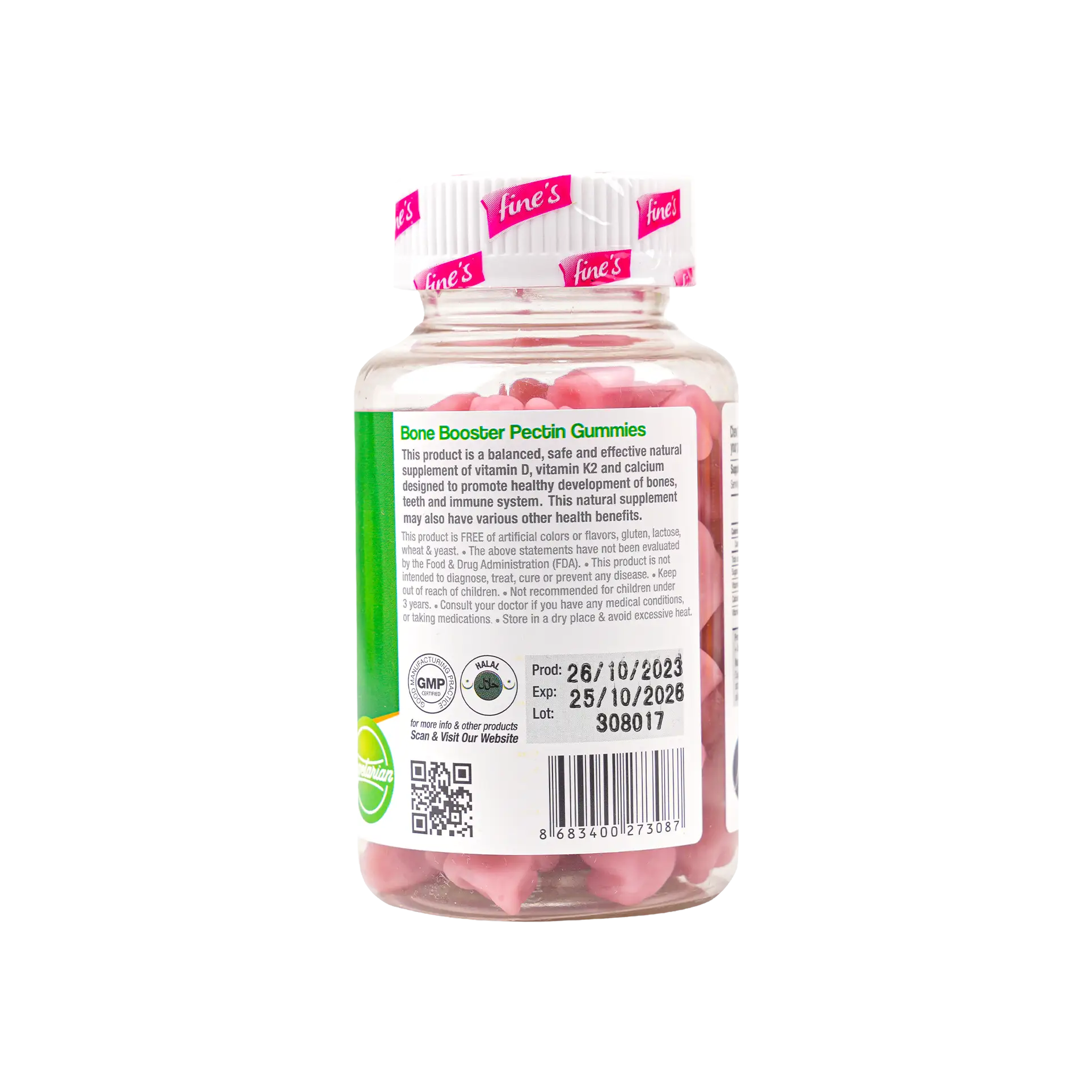 Fine’s Children K2 + Ca + D3 Bone Booster 60 Gummies