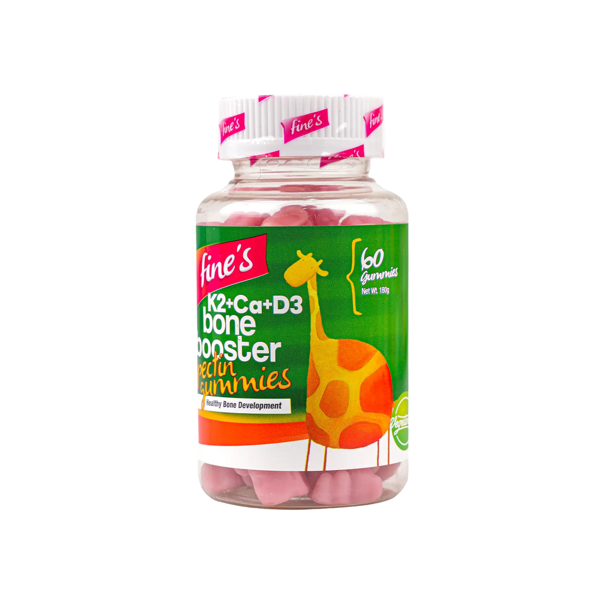 50493-Fine's Children K2+Ca+D3 Bone Booster 60 Gummies