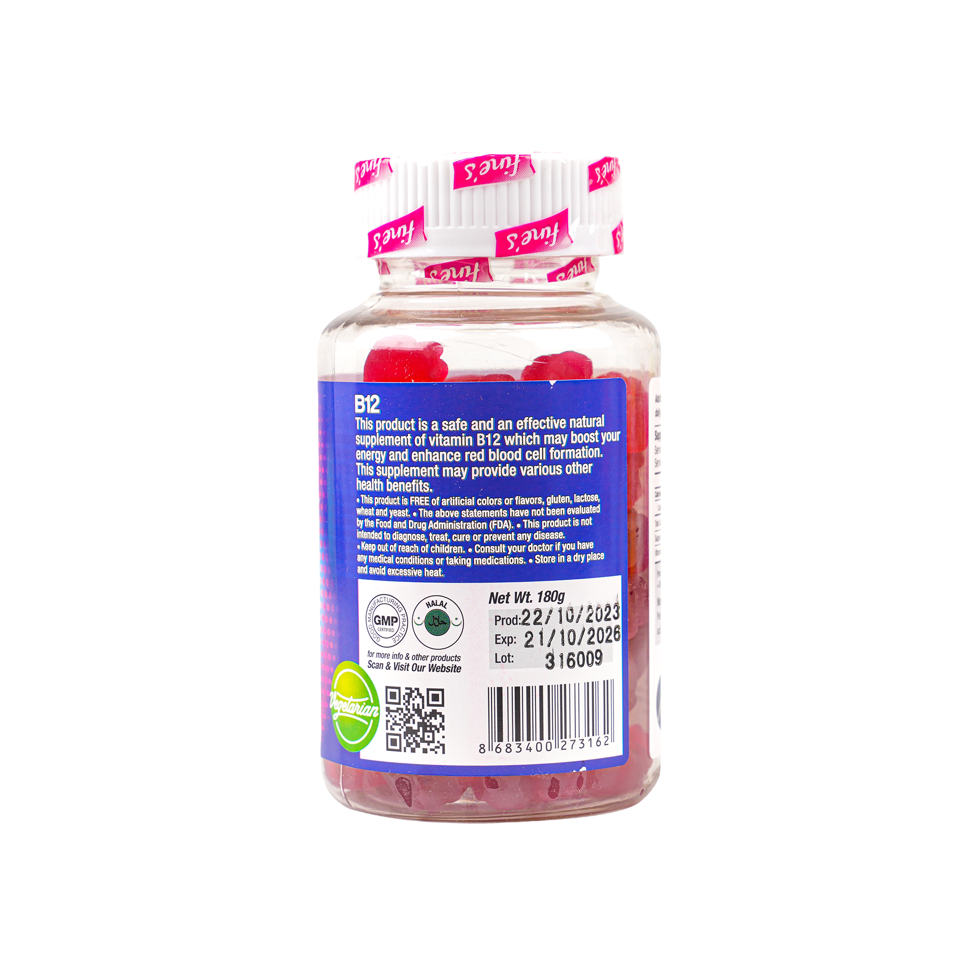 Fine's Adult B12 1000mcg 60 Gummies