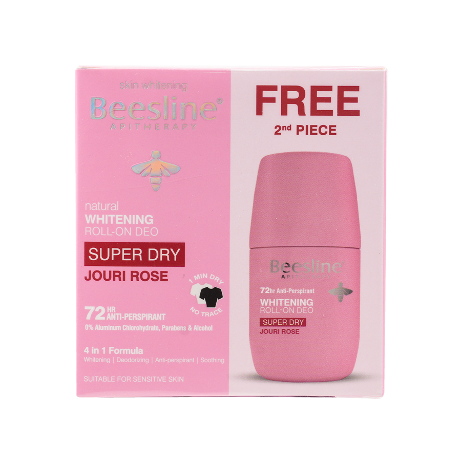 BEESLINE OFFER-WHITENING ROLL ON DEO 72H JOURI ROSE (1+1)