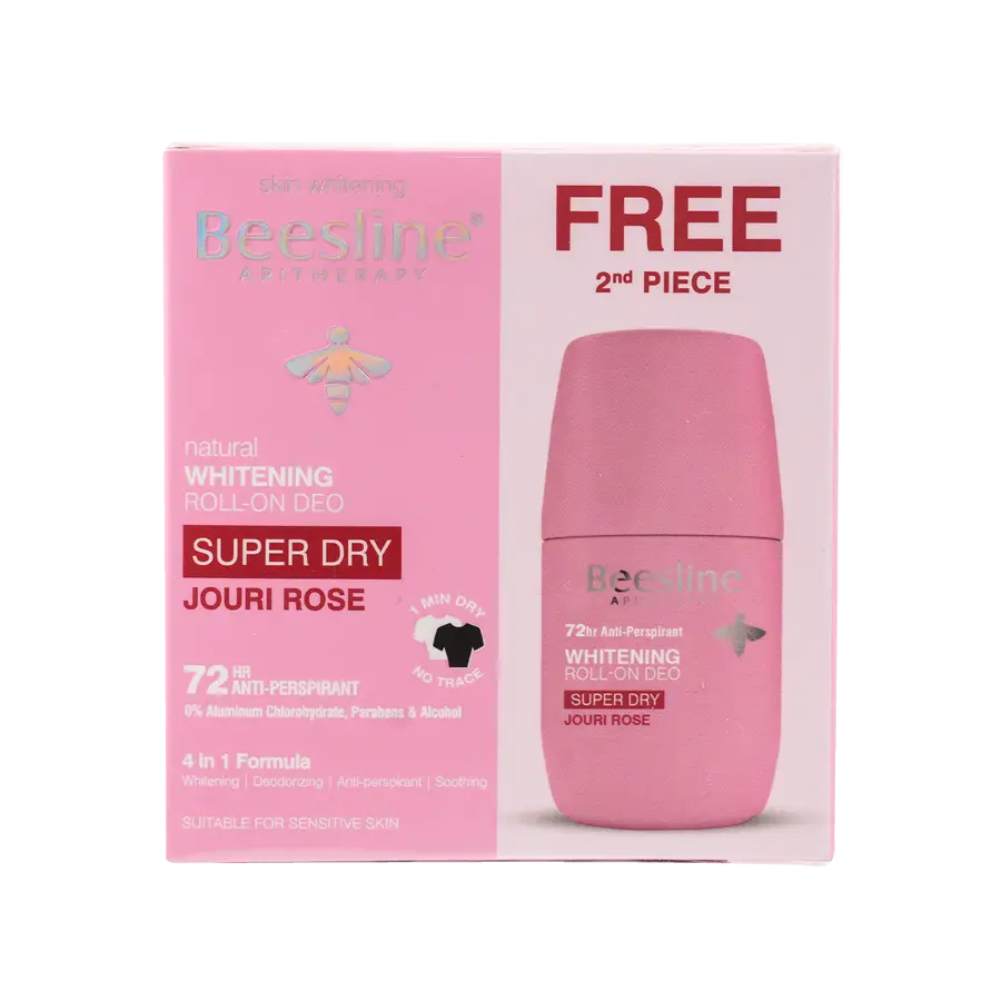 BEESLINE OFFER-WHITENING ROLL ON DEO 72H JOURI ROSE (1 + 1)
