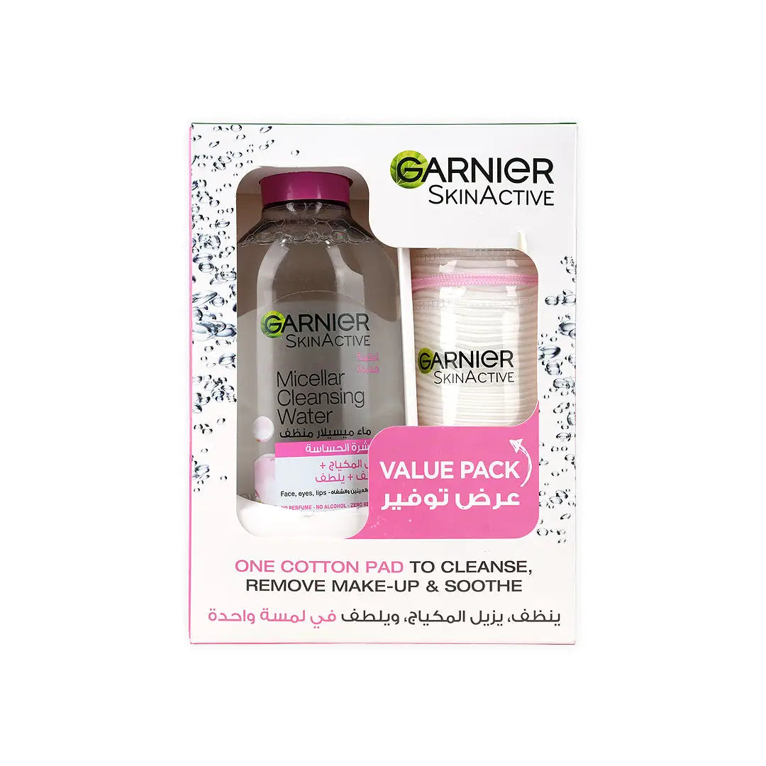 50509-Garnier Micellar Cleansing Water 400ml+Cotton Pads +1