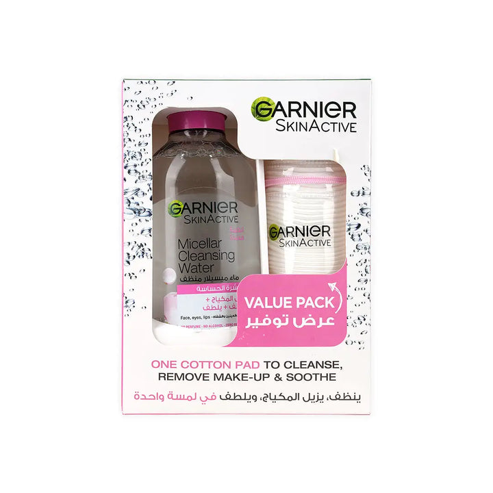 50509-Garnier Micellar Cleansing Water 400ml+Cotton Pads +1