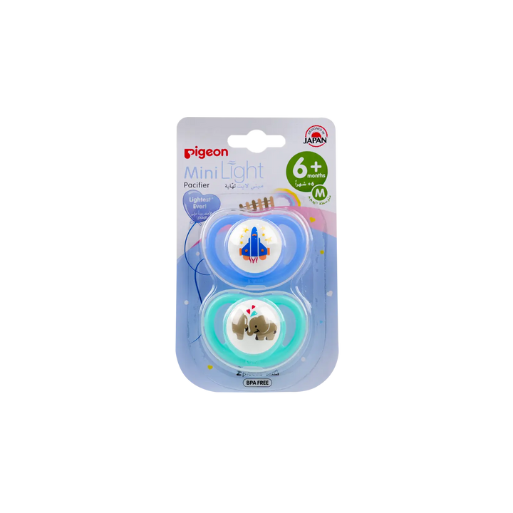 50511-Pigeon Mini Light Pacifier +6m 2Pcs M-78260