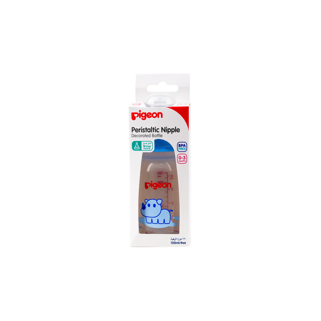 Pigeon Peristaltic Nipple Decorated Bottle 0-3m 120ml-415
