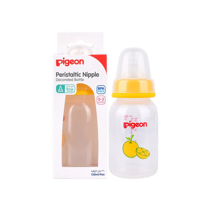 50514-Pigeon Peristaltic Nipple Bottle 0-3m 120ml-PA00417 +3