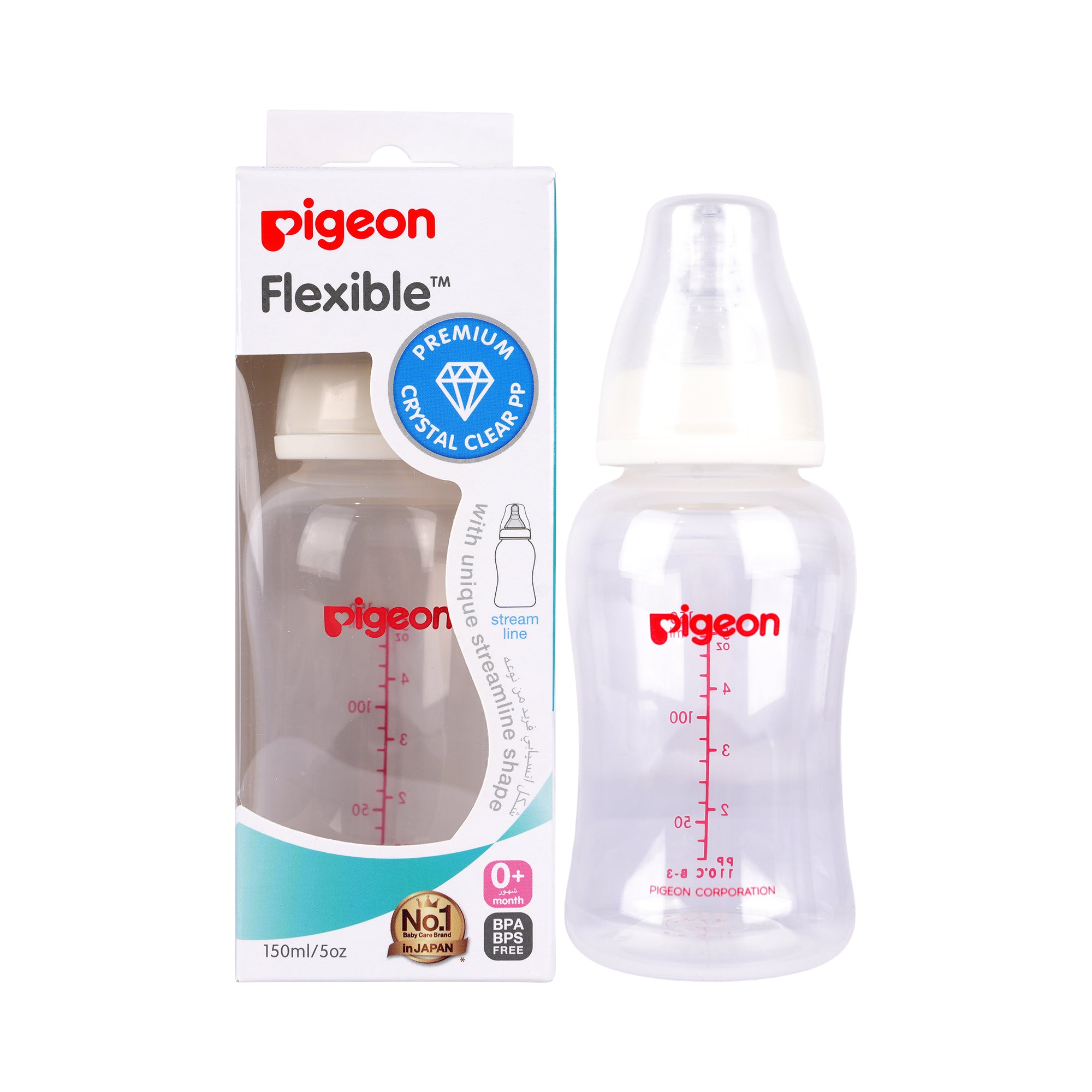 50515-Pigeon Flexible Bottle 150ml +0m-PA26651 +2