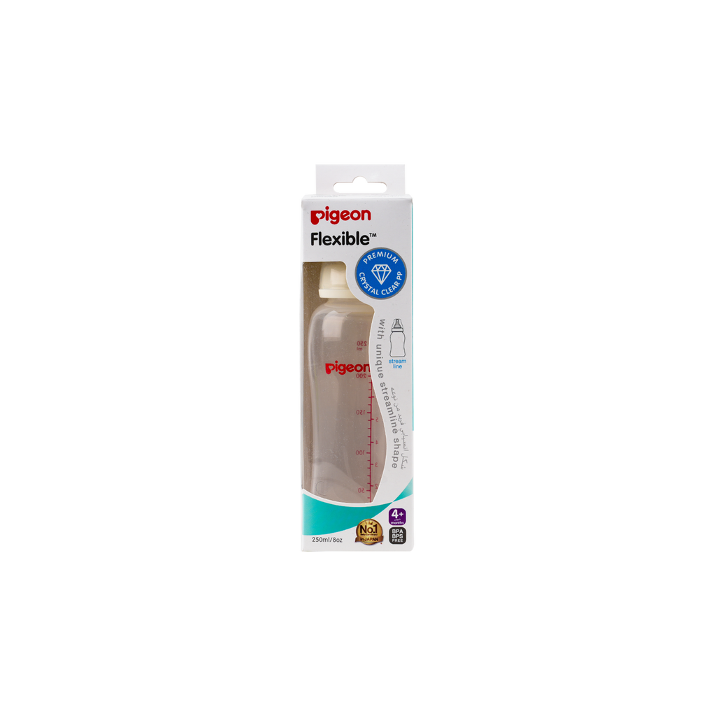 PIGEON FLEXIBLE BOTTLE 4+M 250ML - PA26652