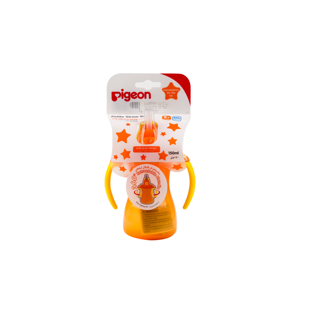 PIGEON PETITE STRAW BOTTLE 9+M 150ML - 26151