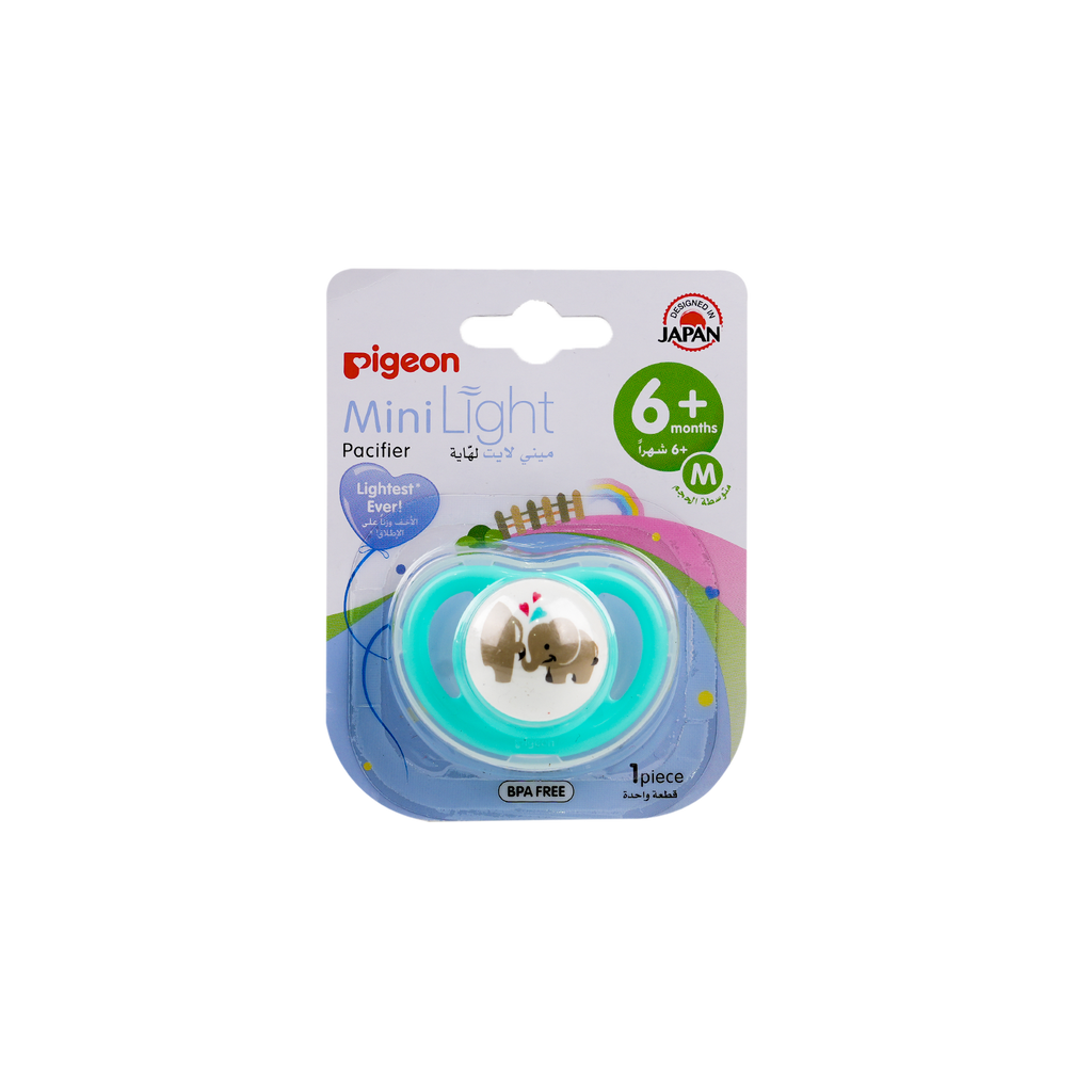 PIGEON MINI LIGHT PACIFIER 6+MONTHS 1PCS MEDIUM - 78462