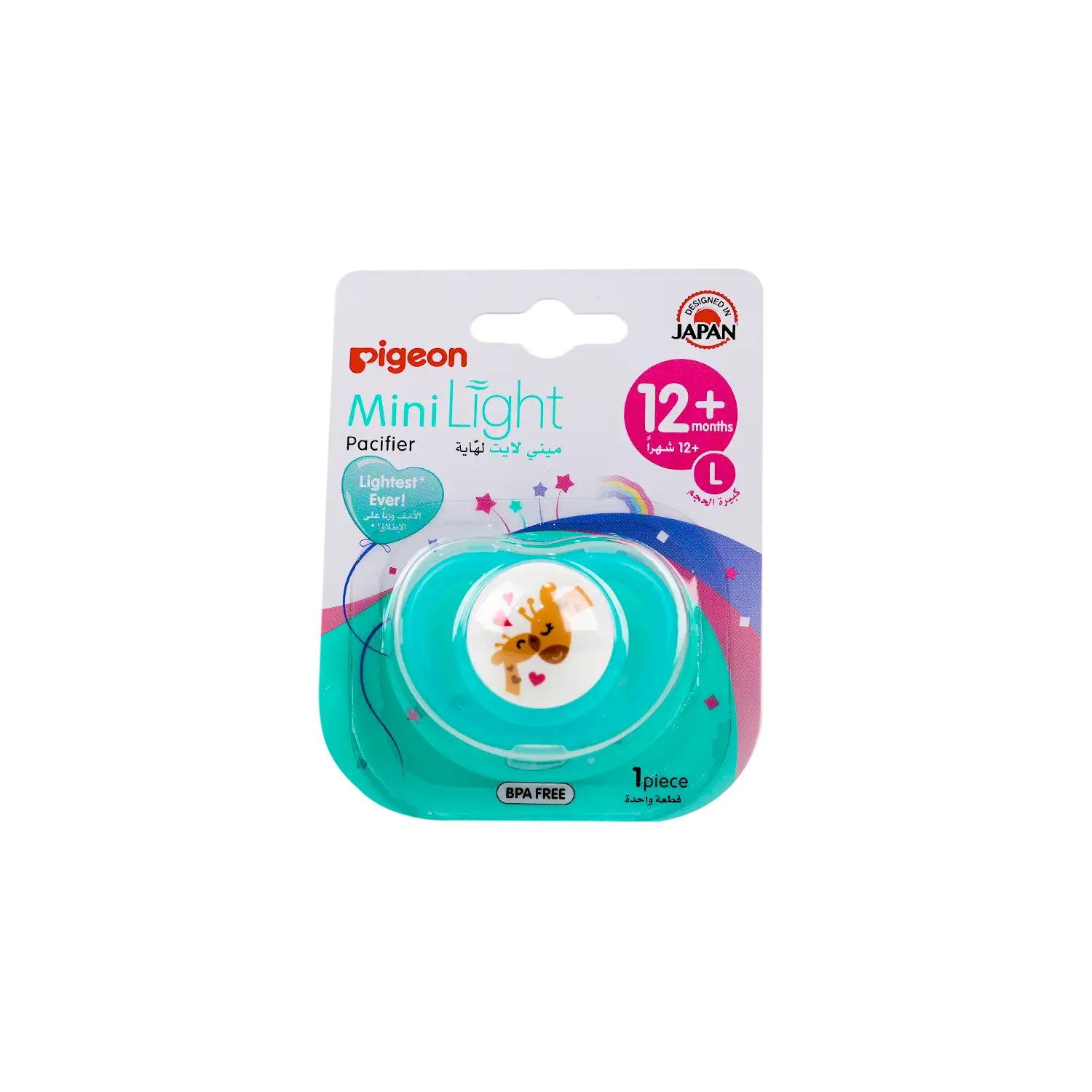Pigeon Mini Light Pacifier +12m 1Pcs L-78465