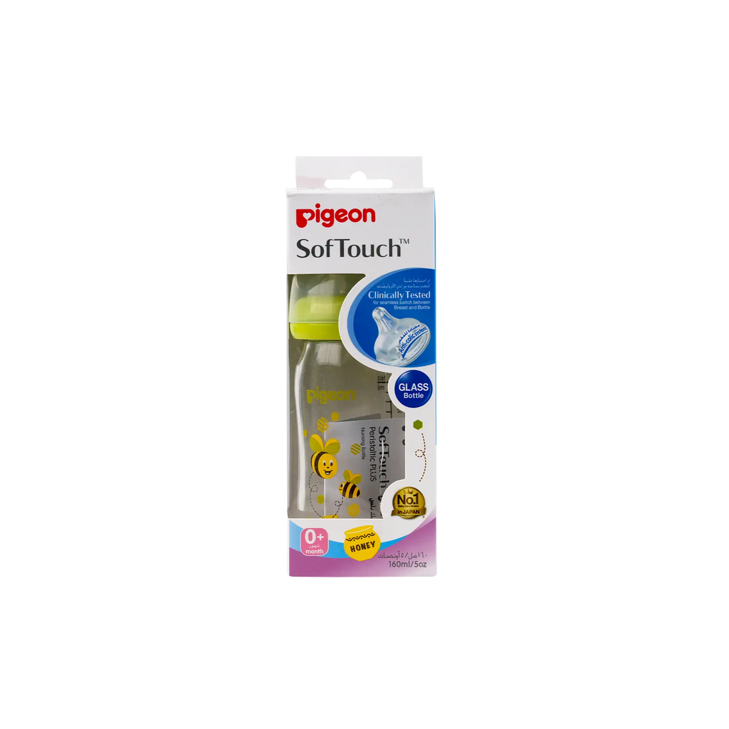 Pigeon Softouch Glass Bottle +0m 160ml-PA26744