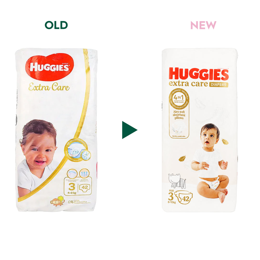 50542-Huggies Extra Care No.3 (6-10Kg) 42Pcs 