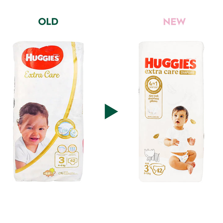 50542-Huggies Extra Care No.3 (6-10Kg) 42Pcs 