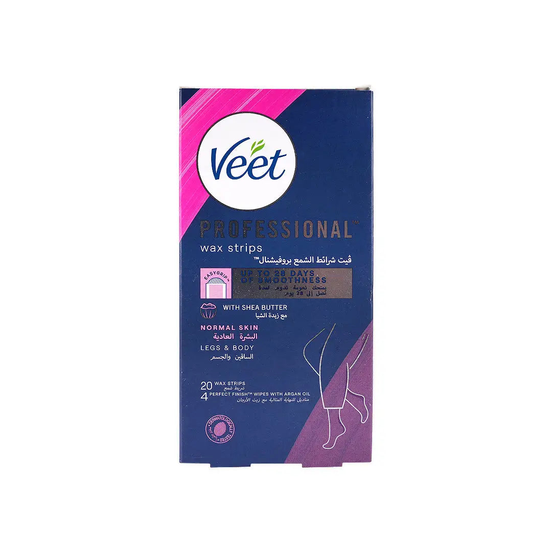 50547-Veet Pure Legs &Body Wax 20 Strips