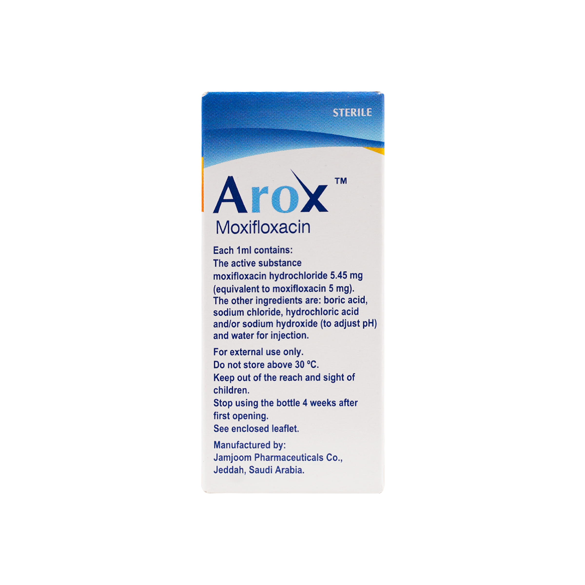 AROX MOXIFLOXACIN 0.5%  EYE DROPS SOLUTION 5ML