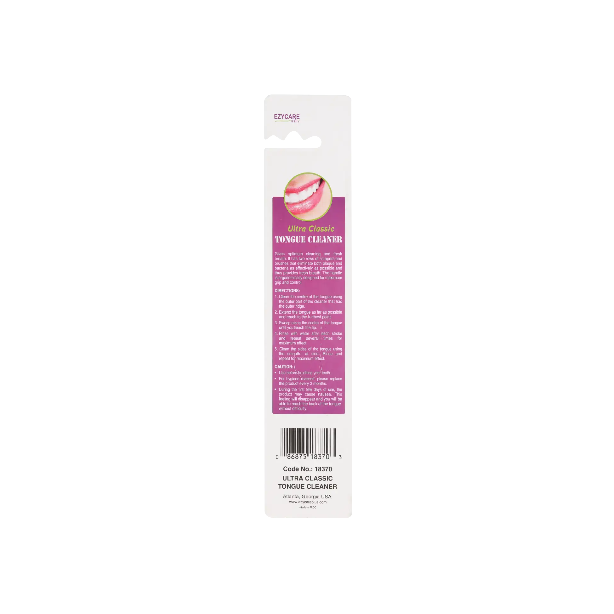 EZYCARE PLUS ULTRA CLASSIC TONGUE CLEANER -18370