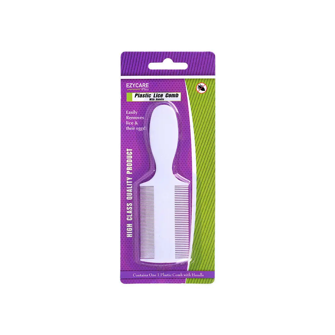 Ezycare Plus Plastic Lice Comb With Handle