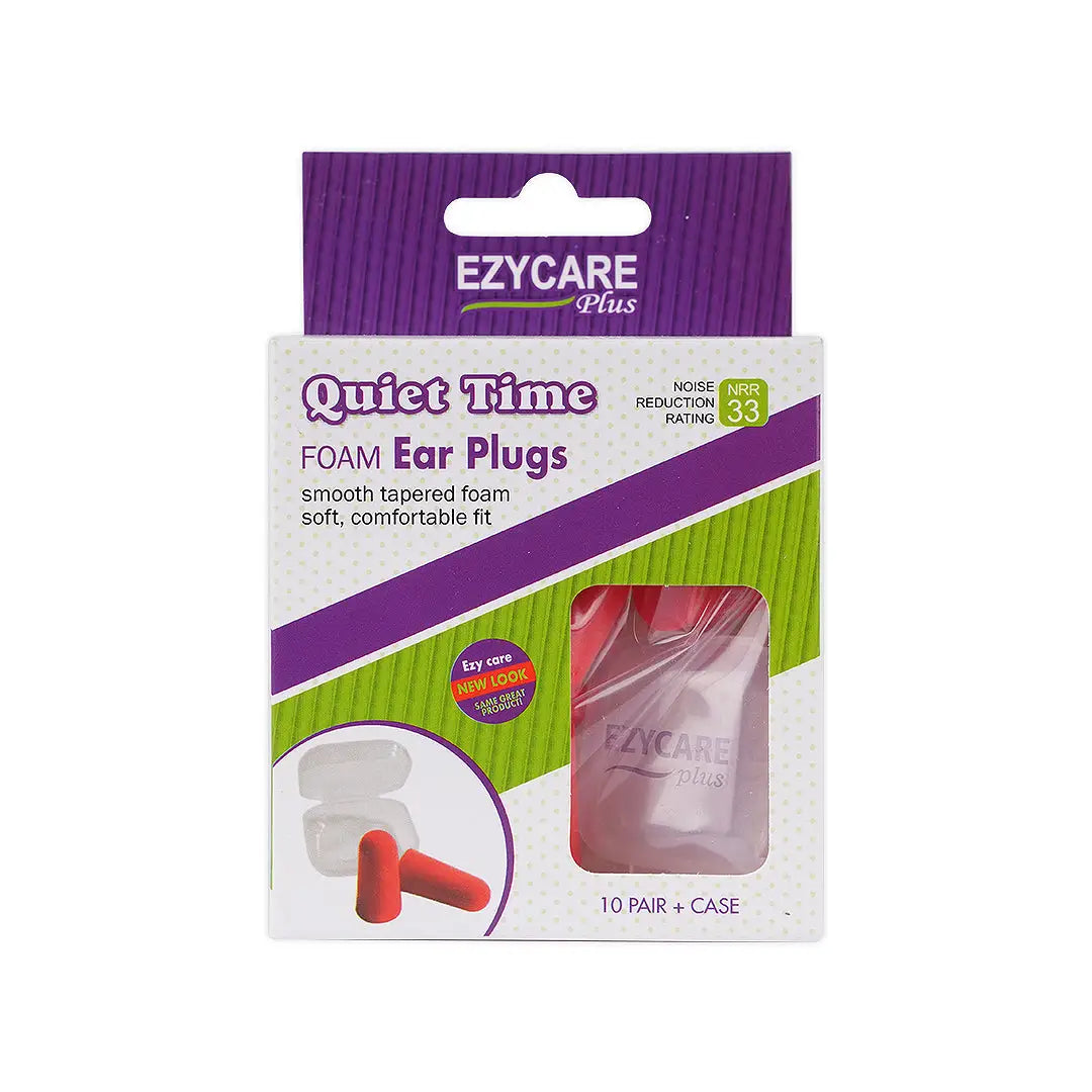 EZYCARE PLUS QUIET TIME FOAM EAR PLUGS 10 PAIRS -10800