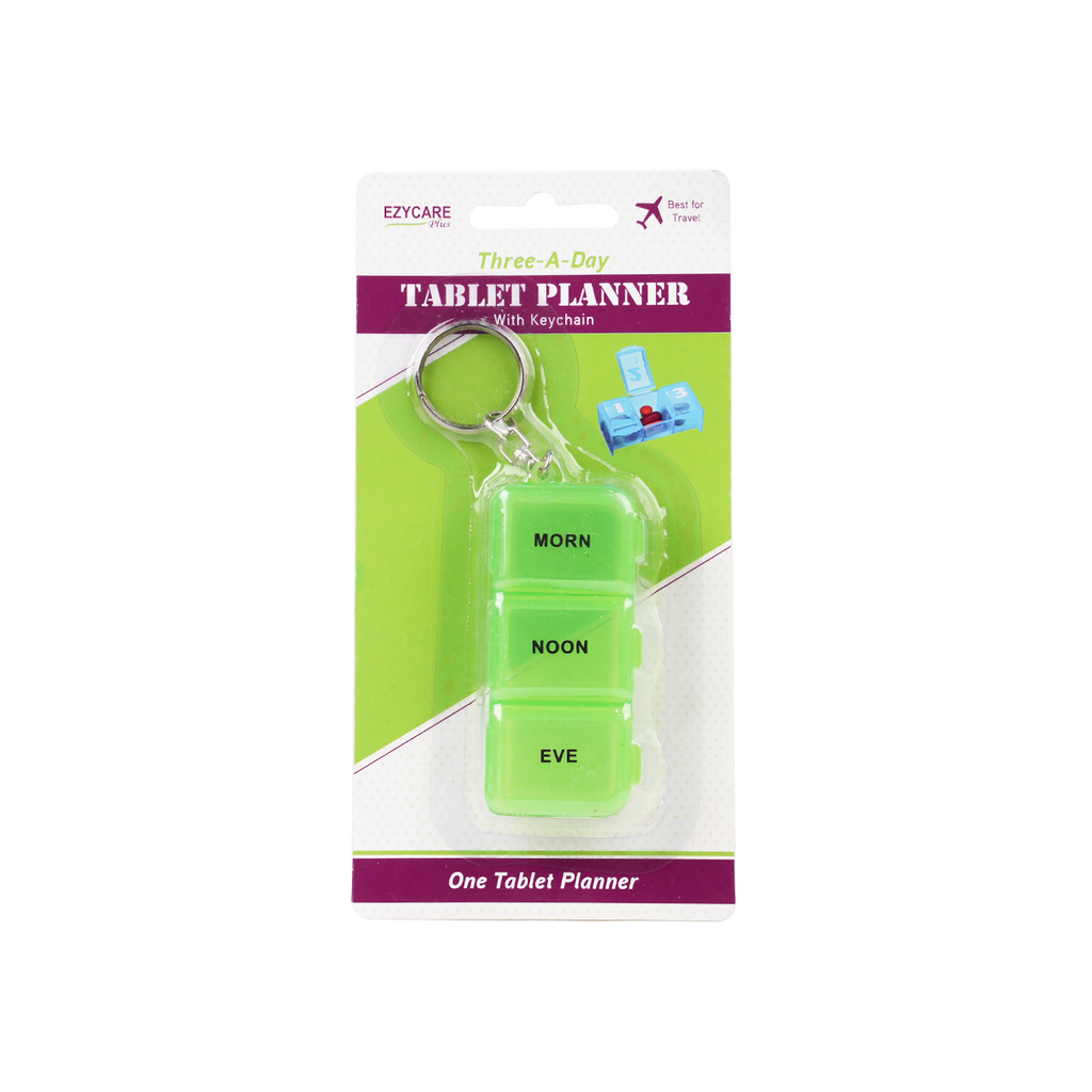 EZYCARE PLUS THREE A DAY TABLET PLANNER WITH KEYCHAIN-17178