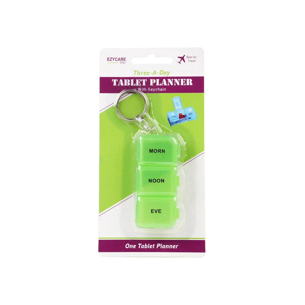 50568-Ezycare Plus Three A Day Tablet Planner With Keychain