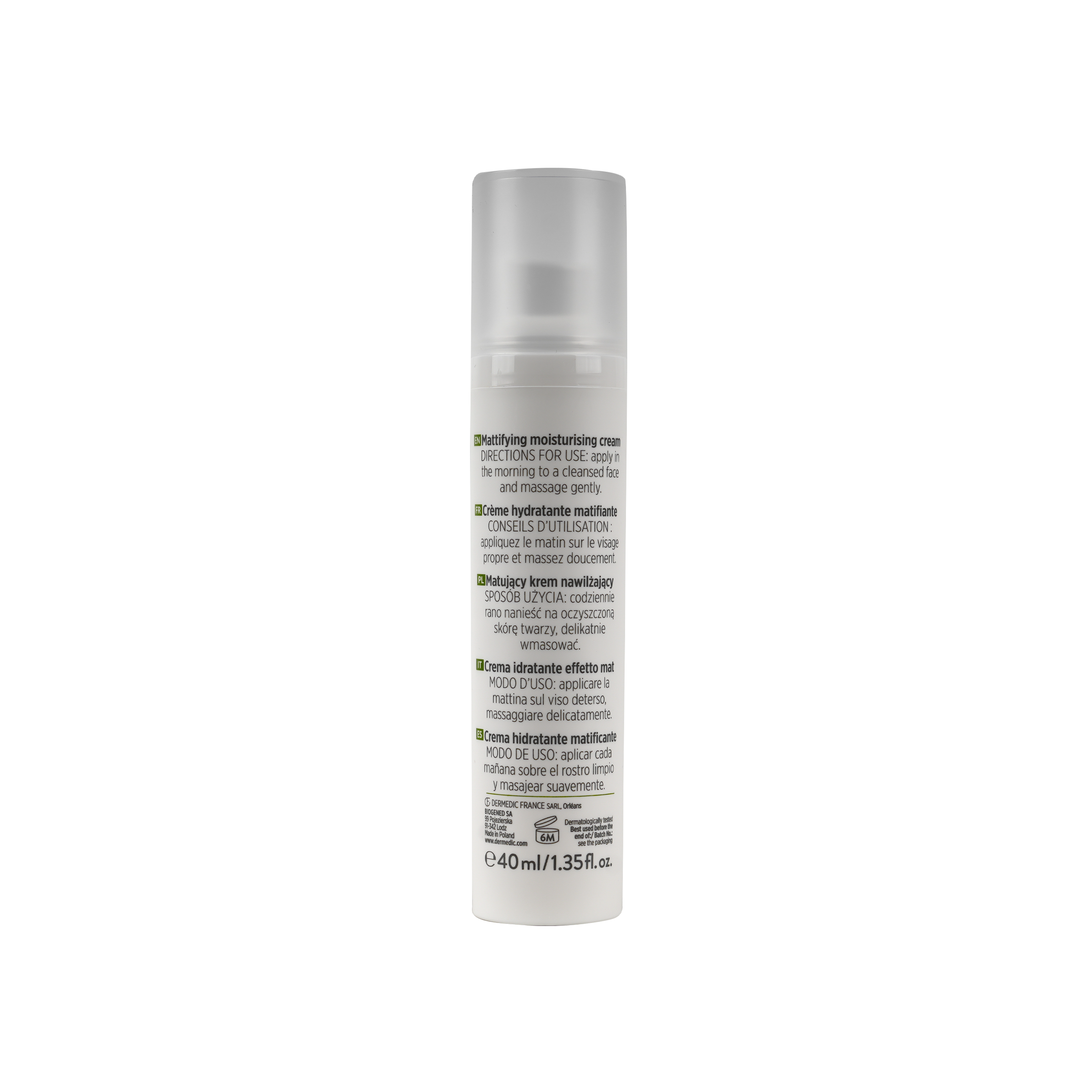 DERMEDIC NORMACNE MATTIFYING MOISTURISING CREAM 40ML