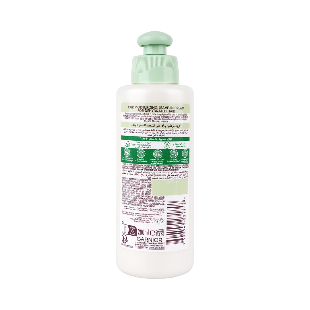 50595-Garnier Ultra Doux Leave In 200ml-Almond Milk +1