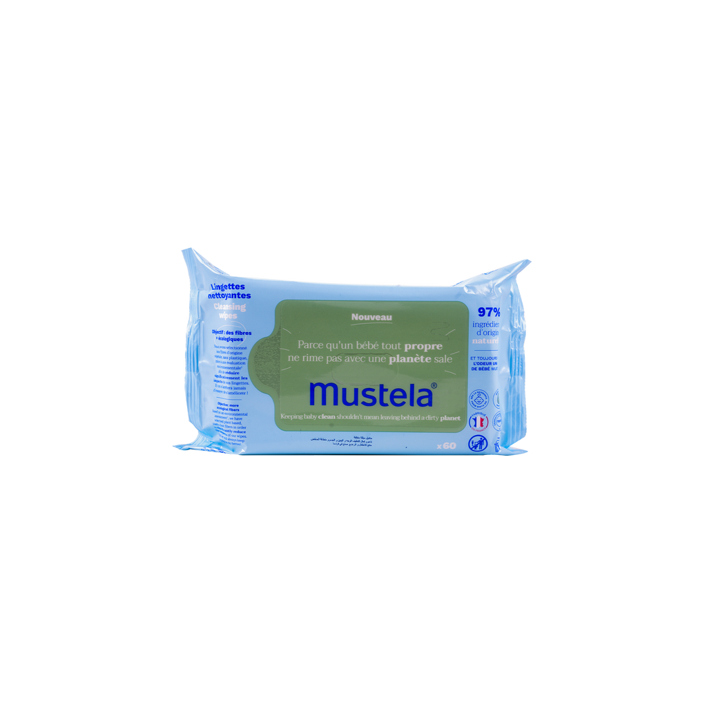 Mustela Baby Cleansing Wipes 60Pcs