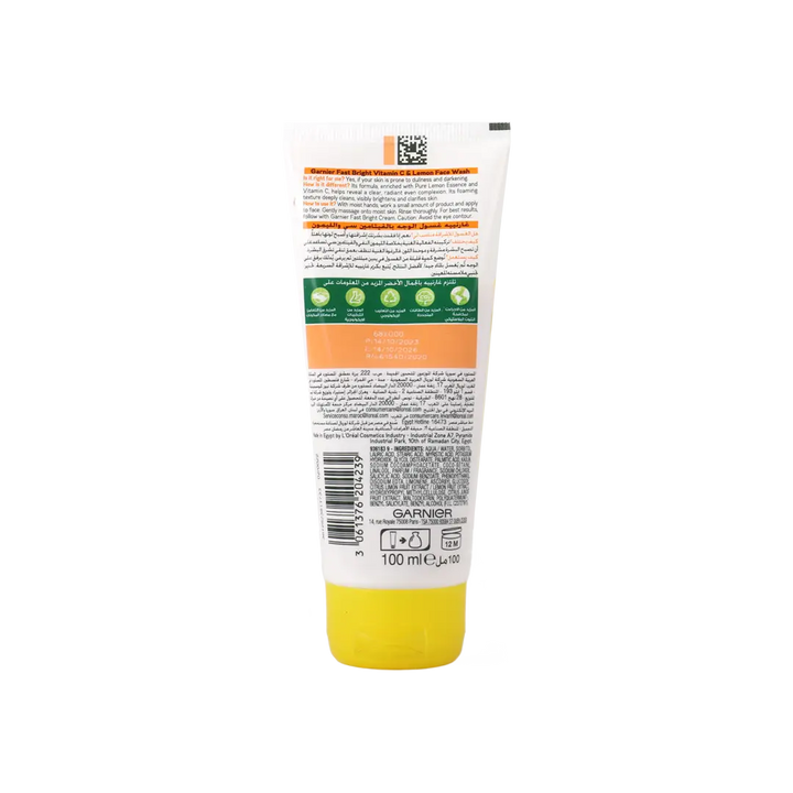 50612-Garnier Fast Bright Face Wash 100ml +1