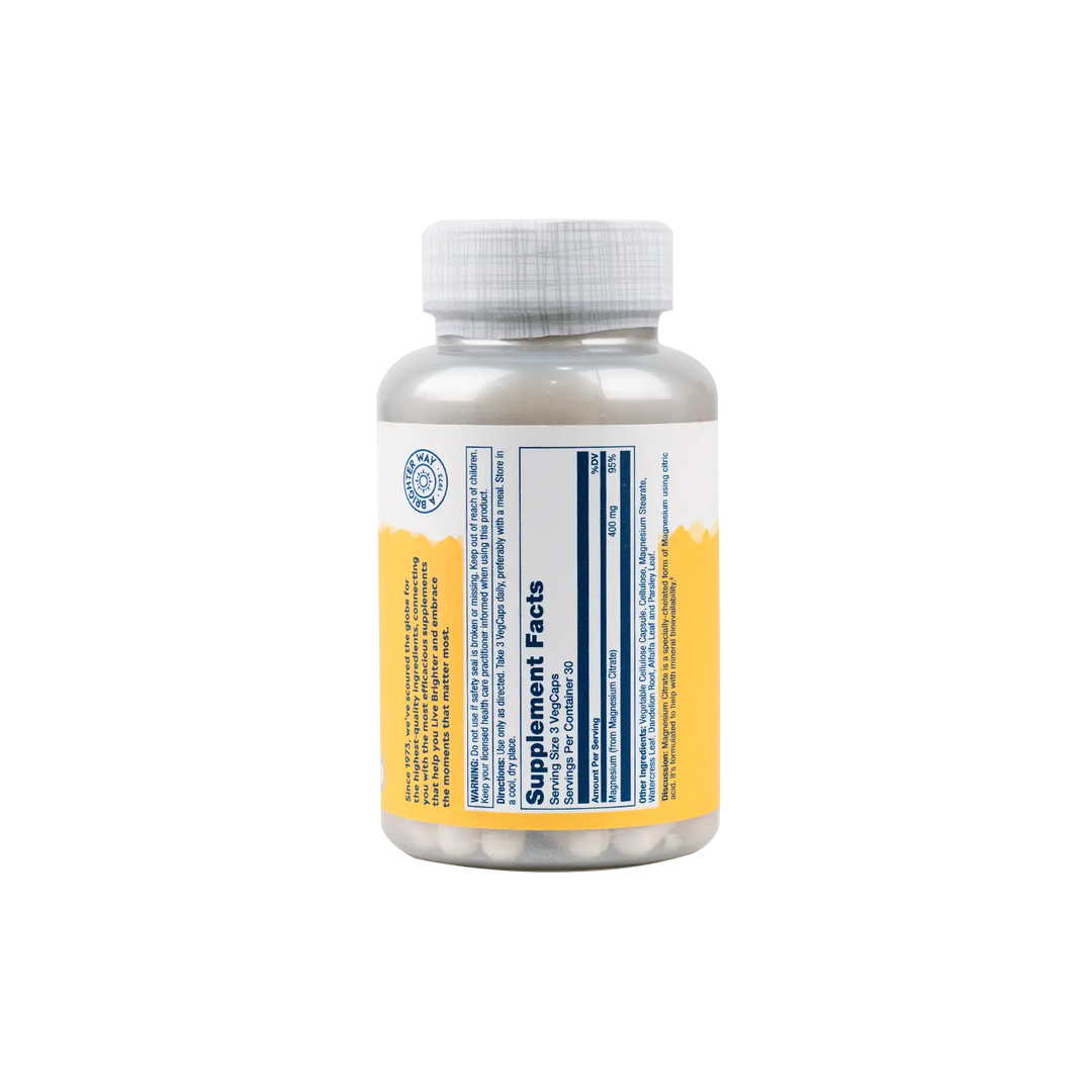 50613-Solaray Magnesium Citrate 400Mg 90 Caps +1