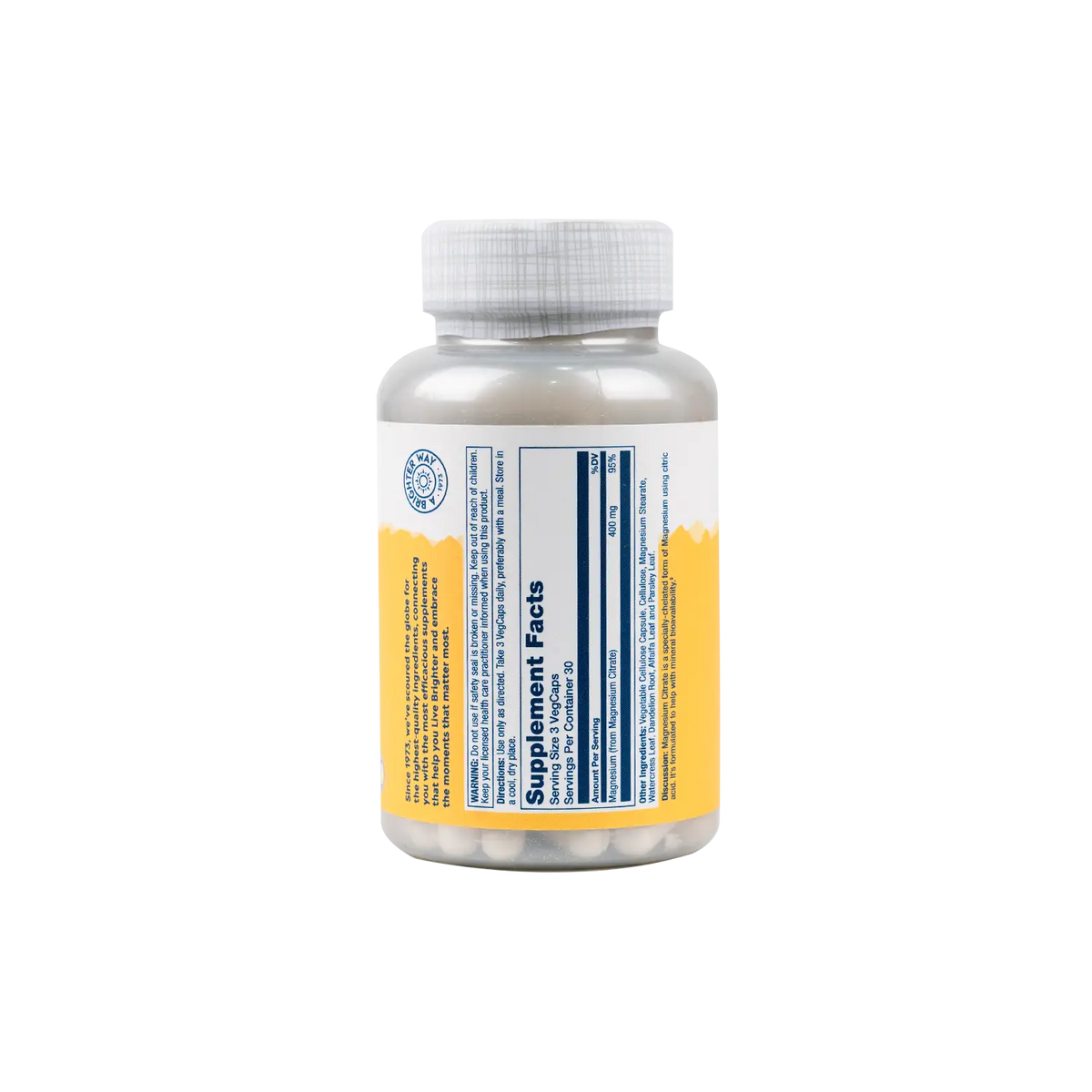 50613-Solaray Magnesium Citrate 400Mg 90 Caps +1