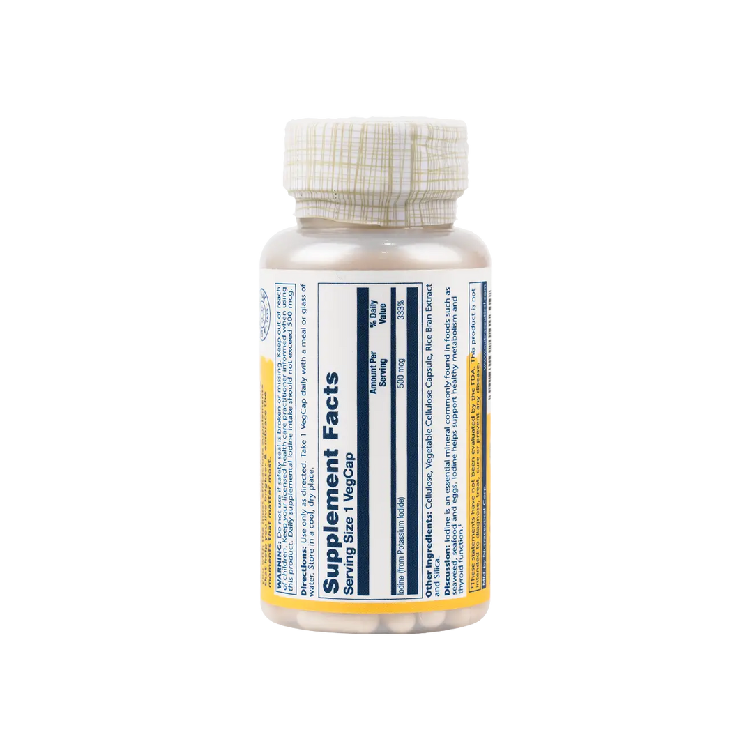 50617-Solaray Iodine 500Mcg 30 Veg Caps +1