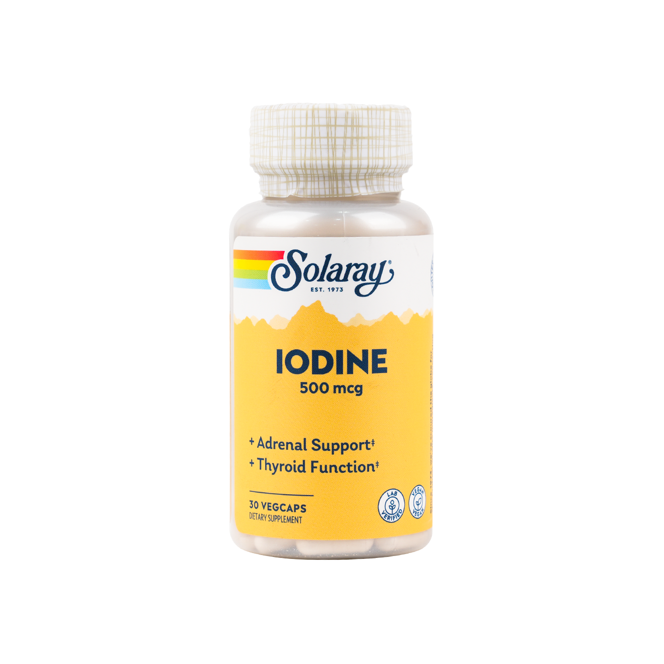 SOLARAY IODINE 500MCG 30 VEG CAPS