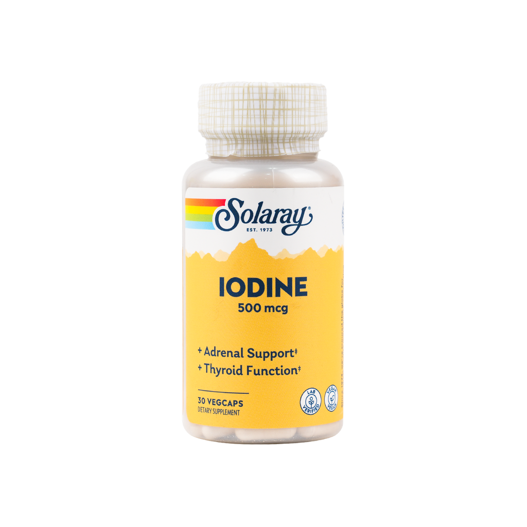 SOLARAY IODINE 500MCG 30 VEG CAPS