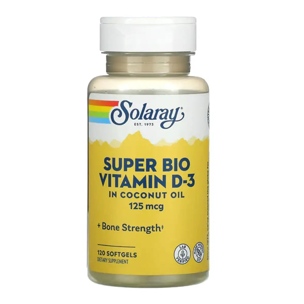 50619-Solaray Super Bio Vitamin D-3 125Mcg 120 Softgels
