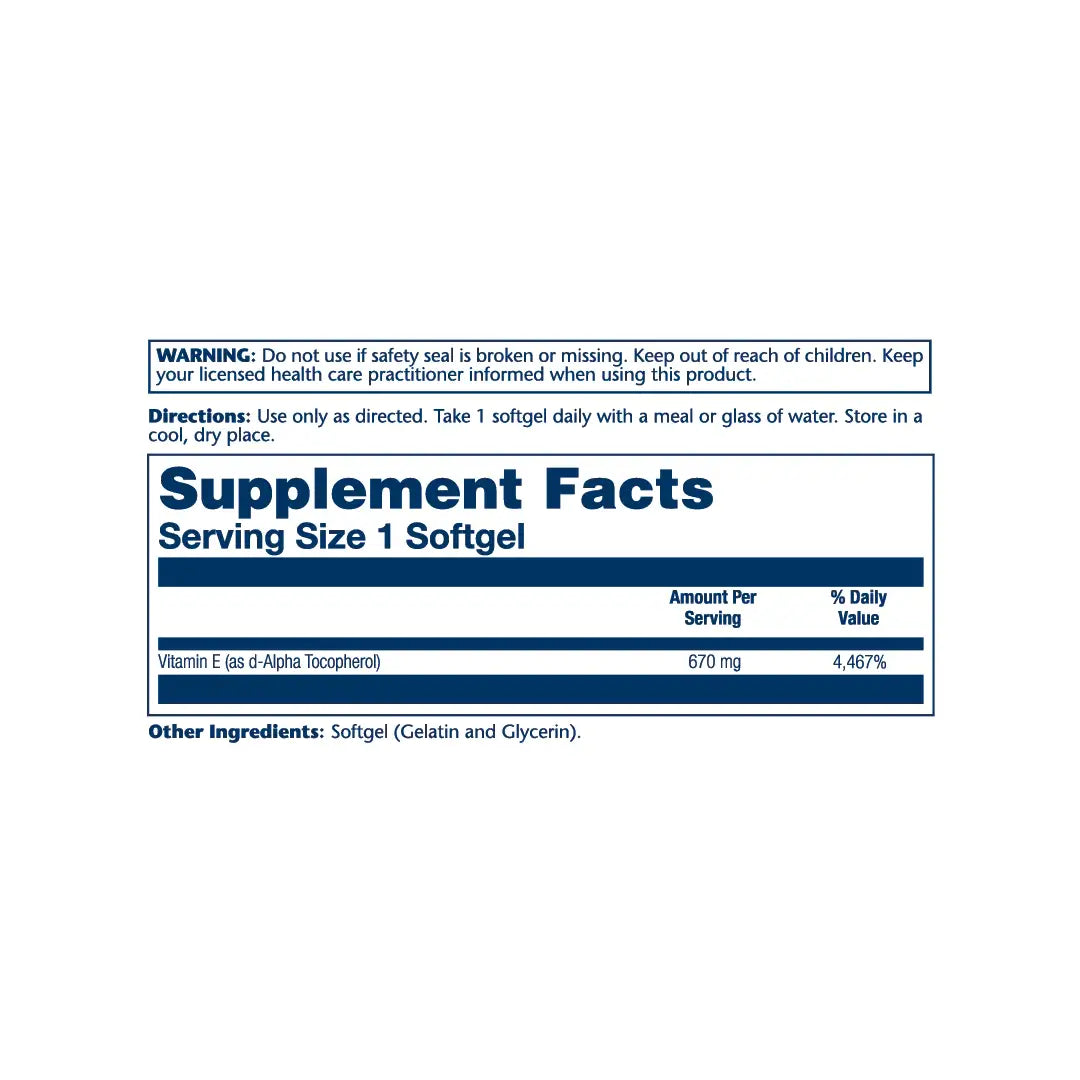 50622-Solaray Vitamin E 670Mg 60Softgels +1