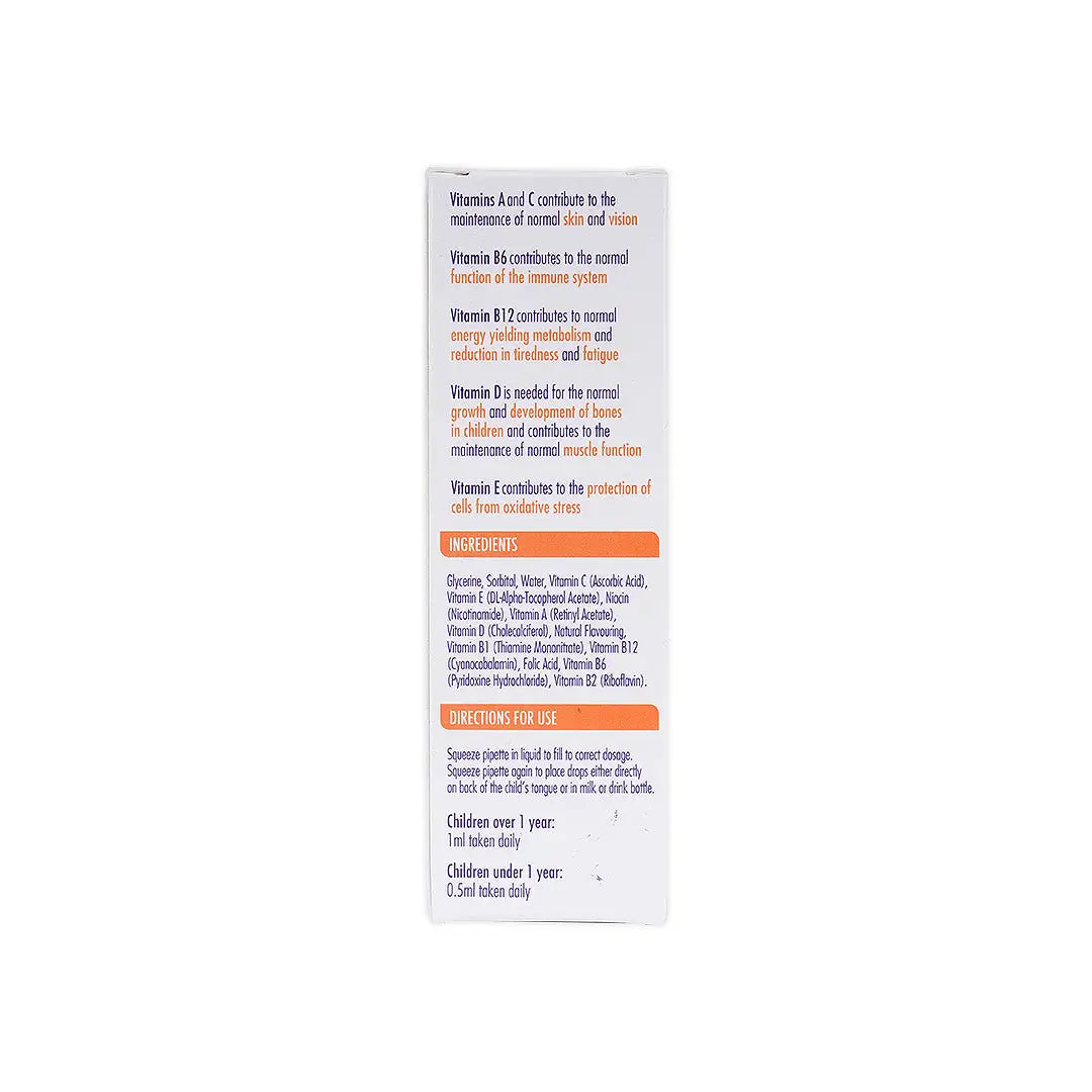 50623-Actikid Multi-Vitamin Drops 25Ml Orange Flavour +5