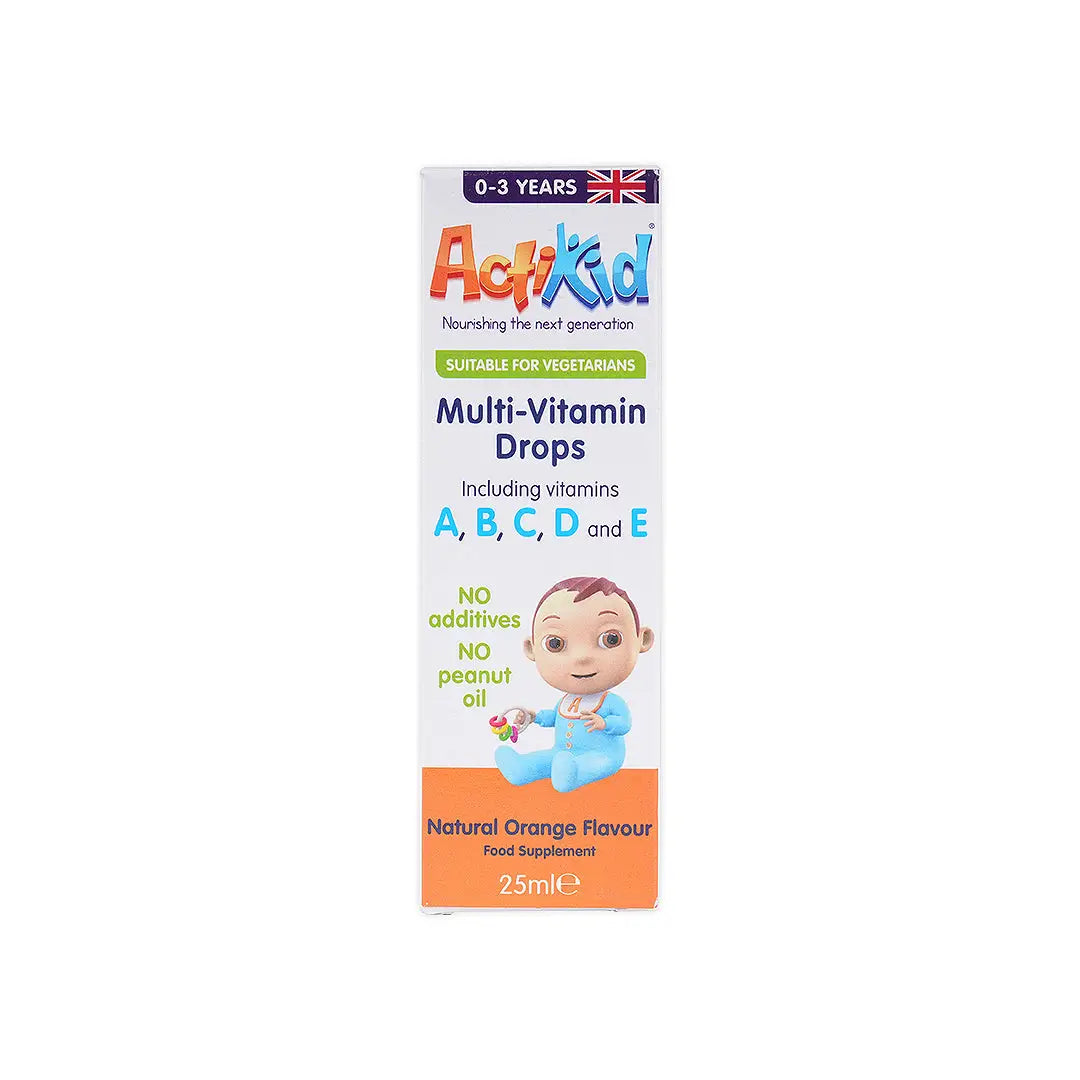 ACTIKID MULTI-VITAMIN DROPS 25ML ORANGE FLAVOUR