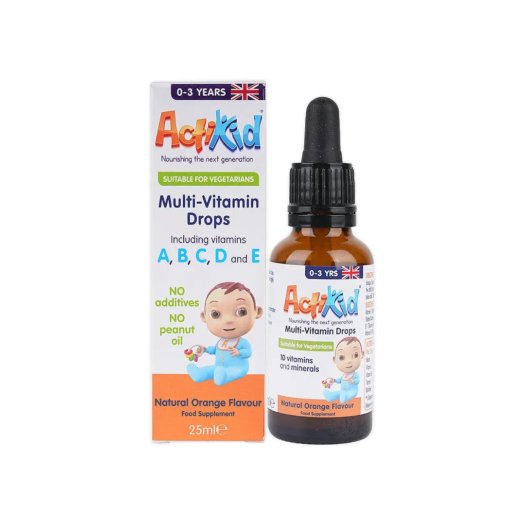 ACTIKID MULTI-VITAMIN DROPS 25ML ORANGE FLAVOUR