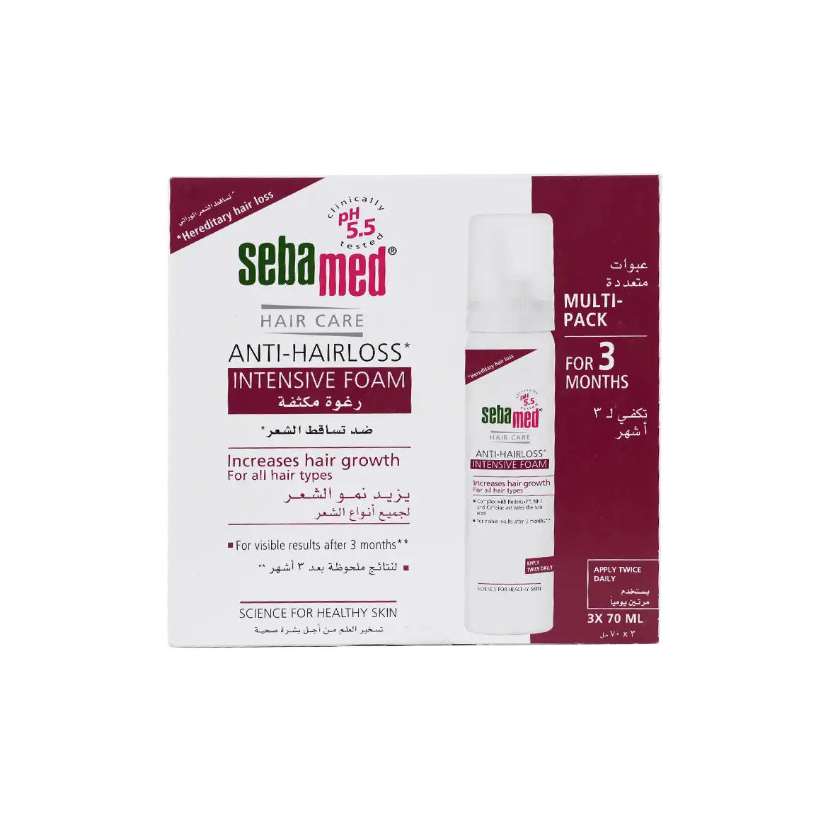 50624-Sebamed Anti-Hairloss Intensive Foam 3X70ml