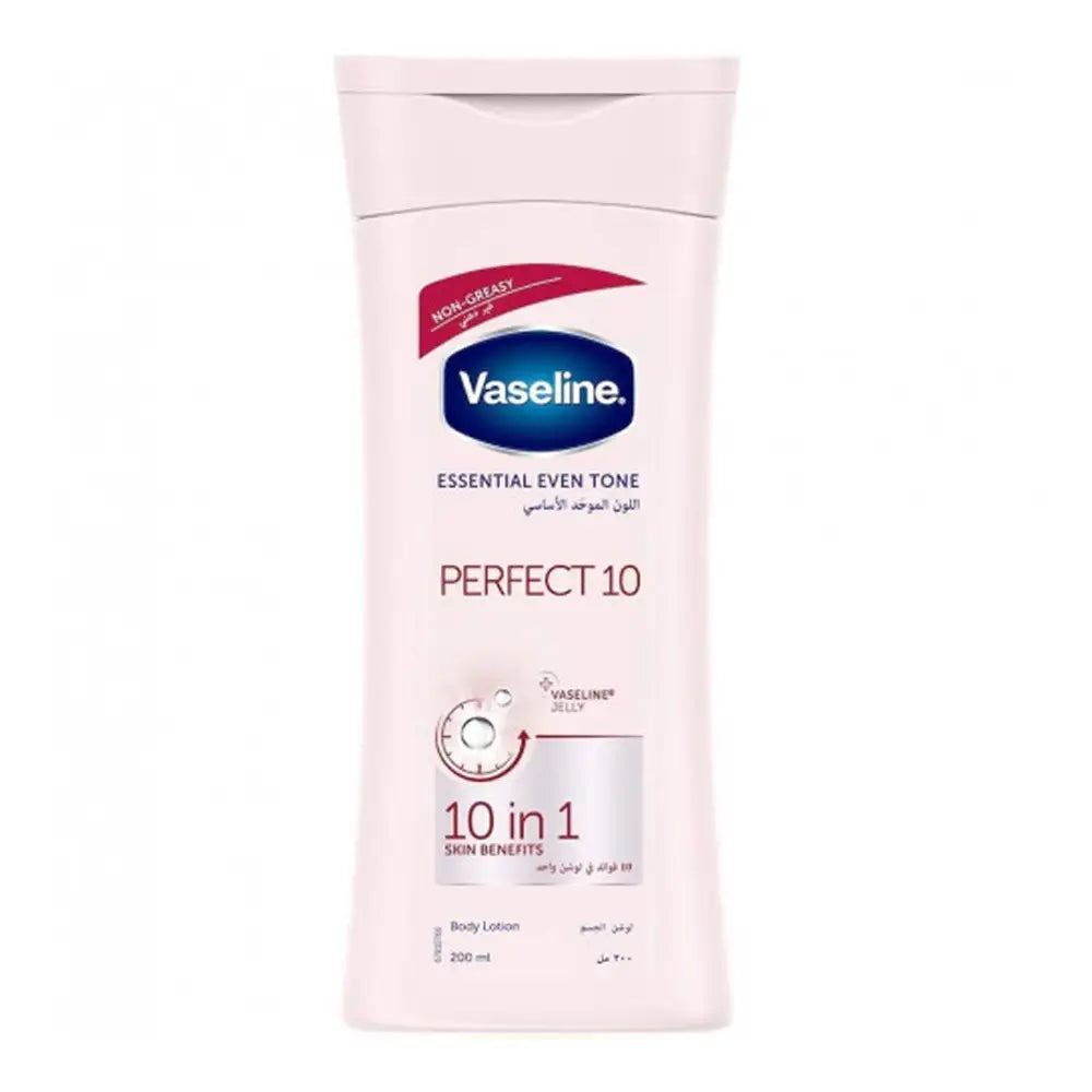 VASELINE ESSENTIAL EVEN TONE PERFECT 10 BODY LOTION 200ML