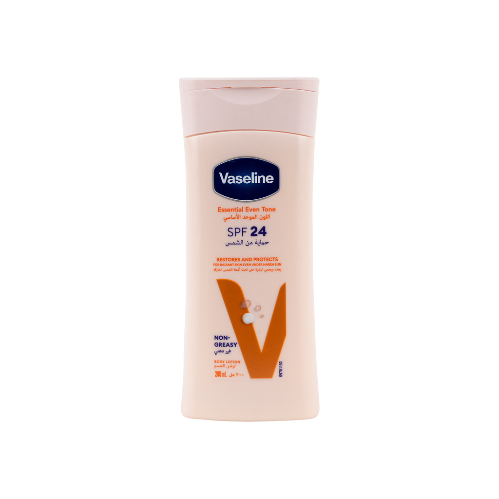 VASELINE ESSENTIAL EVEN TONE SPF24 BODY LOTION 200ML