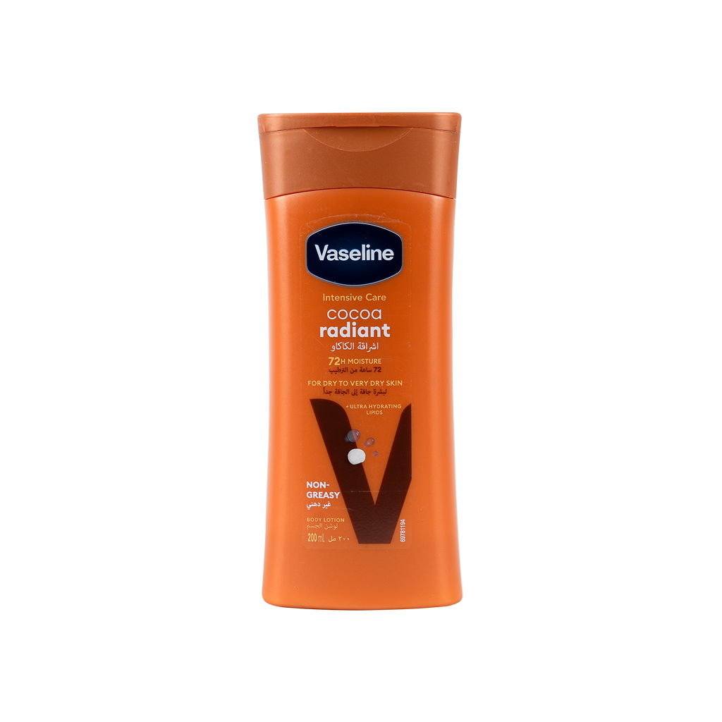 VASELINE INTENSIVE CARE COCOA RADIANT BODY LOTION 200ML