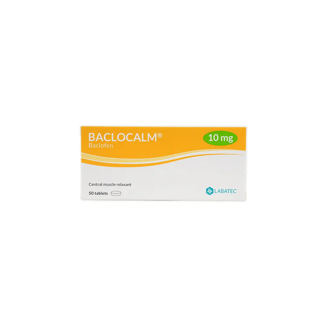 BACLOCALM 10MG 50 TABLETS