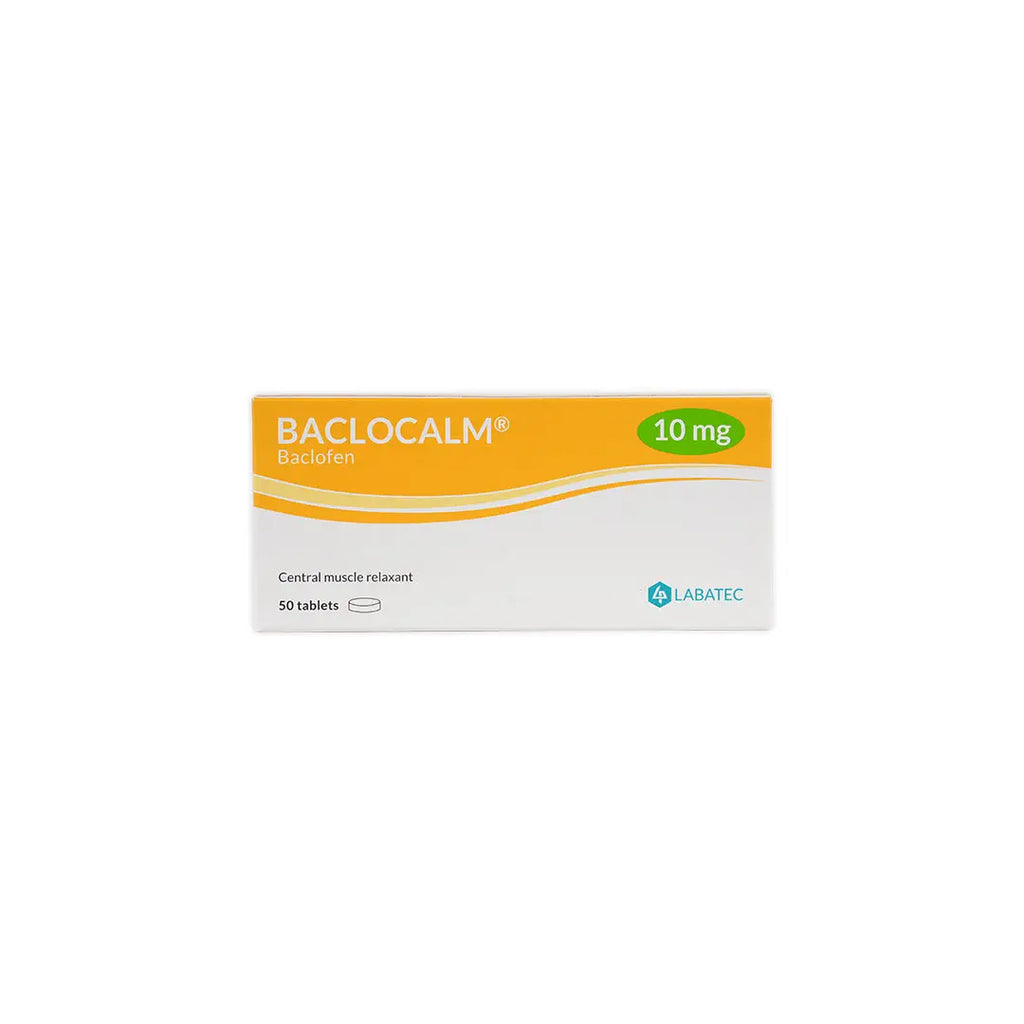 BACLOCALM 10MG 50 TABLETS